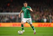 27 September 2022; Jason Knight of Republic of Ireland during the UEFA Nations League B Group 1 match between Republic of Ireland and Armenia at Aviva Stadium in Dublin. Photo by Ben McShane/Sportsfile