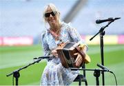 24 July 2022; Musician Sharon Shannon before the GAA Football All-Ireland Senior Championship Final match between Kerry and Galway at Croke Park in Dublin. Photo by Piaras Ó Mídheach/Sportsfile