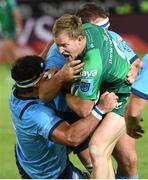 30 September 2022; Kieran Marmion of Connacht is tackled by Ruan Nortje of Vodacom Bulls during the United Rugby Championship match between Vodacom Bulls and Connacht at Loftus Versfeld Stadium in Pretoria, South Africa. Photo by Lee Warren/Sportsfile