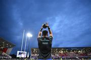 30 September 2022; Dan Sheehan of Leinster before the United Rugby Championship match between Ulster and Leinster at Kingspan Stadium in Belfast. Photo by Ramsey Cardy/Sportsfile