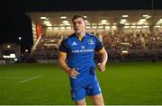 30 September 2022; Leinster captain Garry Ringrose before the United Rugby Championship match between Ulster and Leinster at Kingspan Stadium in Belfast. Photo by Ramsey Cardy/Sportsfile