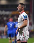 30 September 2022;John Cooney of Ulster reacts after his side condede their first try during the United Rugby Championship match between Ulster and Leinster at Kingspan Stadium in Belfast. Photo by David Fitzgerald/Sportsfile