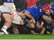 30 September 2022; John Andrew of Ulster as a scrum collapses during the United Rugby Championship match between Ulster and Leinster at Kingspan Stadium in Belfast. Photo by Ramsey Cardy/Sportsfile