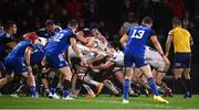 30 September 2022; The Ulster scrum mauls for the tryline to score their first try during the United Rugby Championship match between Ulster and Leinster at Kingspan Stadium in Belfast. Photo by David Fitzgerald/Sportsfile