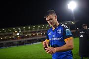 30 September 2022; Jonathan Sexton of Leinster after the United Rugby Championship match between Ulster and Leinster at Kingspan Stadium in Belfast. Photo by Ramsey Cardy/Sportsfile