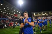 30 September 2022; Leinster captain Garry Ringrose after the United Rugby Championship match between Ulster and Leinster at Kingspan Stadium in Belfast. Photo by Ramsey Cardy/Sportsfile