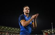 30 September 2022; Nick McCarthy of Leinster after the United Rugby Championship match between Ulster and Leinster at Kingspan Stadium in Belfast. Photo by Ramsey Cardy/Sportsfile