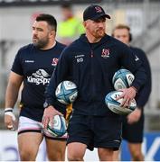 30 September 2022; Ulster forwards coach Roddy Grant during the United Rugby Championship match between Ulster and Leinster at Kingspan Stadium in Belfast. Photo by Ramsey Cardy/Sportsfile