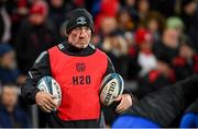 30 September 2022; Leinster forwards and scrum coach Robin McBryde during the United Rugby Championship match between Ulster and Leinster at Kingspan Stadium in Belfast. Photo by Ramsey Cardy/Sportsfile