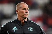 30 September 2022; Leinster senior coach Stuart Lancaster during the United Rugby Championship match between Ulster and Leinster at Kingspan Stadium in Belfast. Photo by Ramsey Cardy/Sportsfile