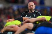 30 September 2022; Leinster senior kitman Jim Bastick during the United Rugby Championship match between Ulster and Leinster at Kingspan Stadium in Belfast. Photo by Ramsey Cardy/Sportsfile