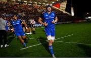 30 September 2022; Ryan Baird of Leinster before the United Rugby Championship match between Ulster and Leinster at Kingspan Stadium in Belfast. Photo by Ramsey Cardy/Sportsfile