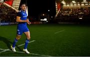 30 September 2022; Leinster captain Garry Ringrose before the United Rugby Championship match between Ulster and Leinster at Kingspan Stadium in Belfast. Photo by Ramsey Cardy/Sportsfile