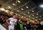 30 September 2022; Jacob Stockdale of Ulster before the United Rugby Championship match between Ulster and Leinster at Kingspan Stadium in Belfast. Photo by Ramsey Cardy/Sportsfile