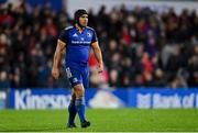 30 September 2022; Charlie Ngatai of Leinster during the United Rugby Championship match between Ulster and Leinster at Kingspan Stadium in Belfast. Photo by Ramsey Cardy/Sportsfile