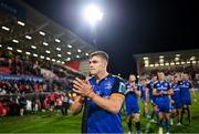 30 September 2022; Garry Ringrose of Leinster after the United Rugby Championship match between Ulster and Leinster at Kingspan Stadium in Belfast. Photo by Ramsey Cardy/Sportsfile