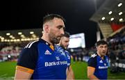 30 September 2022; Jack Conan of Leinster after the United Rugby Championship match between Ulster and Leinster at Kingspan Stadium in Belfast. Photo by Ramsey Cardy/Sportsfile