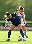1 October 2022; Maddison Gibson of Athlone Town in action against Meabh Russell of Wexford Youths during the SSE Airtricity Women's National League match between Athlone Town and Wexford Youths at Athlone Town Stadium in Westmeath. Photo by Sam Barnes/Sportsfile