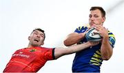 1 October 2022; Gabriele Venditti of Zebre Parma wins possession in the lineout ahead of Peter O’Mahony of Munster during the United Rugby Championship match between Munster and Zebre Parma at Musgrave Park in Cork. Photo by Piaras Ó Mídheach/Sportsfile