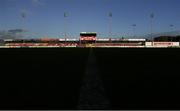 1 October 2022; A general view of the pitch and stadium before the SSE Airtricity League Premier Division match between Sligo Rovers and Shamrock Rovers at The Showgrounds in Sligo. Photo by Seb Daly/Sportsfile