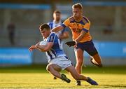 1 October 2022; Colm Basquel of Ballyboden St Enda's in action against Jonny Cooper of Na Fianna during the Dublin County Senior Club Football Championship Semi-Final match between Ballyboden St Endas and Na Fianna at Parnell Park in Dublin. Photo by Eóin Noonan/Sportsfile