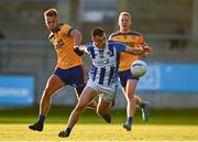 1 October 2022; Colm Basquel of Ballyboden St Enda's in action against Jonny Cooper of Na Fianna during the Dublin County Senior Club Football Championship Semi-Final match between Ballyboden St Endas and Na Fianna at Parnell Park in Dublin. Photo by Eóin Noonan/Sportsfile