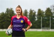 3 October 2022; Tipperary ladies footballer and Lidl ambassador, Aishling Moloney with students from Comeragh College, Carrick-On-Suir at the launch of Lidl’s #SeriousSupport Schools Programme. Photo by Harry Murphy/Sportsfile