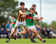 2 October 2022; Liam McGrath of Loughmore-Castleiney in action against Matt Ryan of Upperchurch-Drombane during the Tipperary County Senior Football Championship Semi-Final match between Loughmore-Castleiney and Upperchurch-Drombane at Golden Kilfeacle GAA Club in Tipperary. Photo by Michael P Ryan/Sportsfile