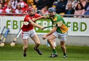 2 October 2022; Enda Grogan of Kilcormac - Killoughey in action against Paul Cleary of Shinrone during the Offaly County Senior Hurling Championship Final match between Kilcormac-Killoughey and Shinrone at O'Connor Park in Tullamore, Offaly. Photo by Sam Barnes/Sportsfile