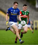2 October 2022; Mark McPhillips of Scotstown in action against Oisin Monahan of Inniskeen during the Monaghan County Senior Club Football Championship Semi-Final match between Inniskeen and Scotstown at St Tiernach's Park in Clones, Monaghan. Photo by Philip Fitzpatrick/Sportsfile