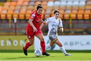 24 September 2022; Noelle Murray of Shelbourne in action against Erin Phelan of Bohemians during the EVOKE.ie FAI Women's Cup Semi-Final match between Shelbourne and Bohemians at Tolka Park in Dublin. Photo by Seb Daly/Sportsfile