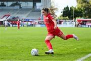 24 September 2022; Lia O'Leary of Shelbourne during the EVOKE.ie FAI Women's Cup Semi-Final match between Shelbourne and Bohemians at Tolka Park in Dublin. Photo by Seb Daly/Sportsfile