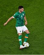 27 September 2022; John Egan of Republic of Ireland during UEFA Nations League B Group 1 match between Republic of Ireland and Armenia at Aviva Stadium in Dublin. Photo by Sam Barnes/Sportsfile