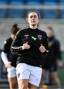 1 October 2022; Orlaith Conlon of Wexford Youths warms up before the SSE Airtricity Women's National League match between Athlone Town and Wexford Youths at Athlone Town Stadium in Westmeath. Photo by Sam Barnes/Sportsfile
