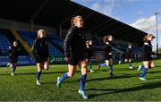 1 October 2022; Athlone Town players warm up before the SSE Airtricity Women's National League match between Athlone Town and Wexford Youths at Athlone Town Stadium in Westmeath. Photo by Sam Barnes/Sportsfile