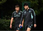 3 October 2022; Ross Byrne, left, and Harry Byrne during a Leinster rugby squad training session at UCD in Dublin. Photo by Harry Murphy/Sportsfile