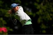 25 September 2022; Smilla Tarning Soenderby of Denmark during round four of the KPMG Women's Irish Open Golf Championship at Dromoland Castle in Clare. Photo by Brendan Moran/Sportsfile