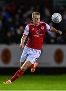 30 September 2022; Tom Grivosti of St Patrick's Athletic during the SSE Airtricity League Premier Division match between St Patrick's Athletic and Derry City at Richmond Park in Dublin. Photo by Eóin Noonan/Sportsfile