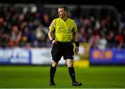 30 September 2022; Referee Derek Michael Tomney during the SSE Airtricity League Premier Division match between St Patrick's Athletic and Derry City at Richmond Park in Dublin. Photo by Eóin Noonan/Sportsfile