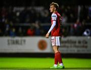30 September 2022; Sam Curtis of St Patrick's Athletic during the SSE Airtricity League Premier Division match between St Patrick's Athletic and Derry City at Richmond Park in Dublin. Photo by Eóin Noonan/Sportsfile