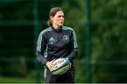 3 October 2022; Assistant performance analyst Juliett Fortune during a Leinster rugby squad training session at UCD in Dublin. Photo by Harry Murphy/Sportsfile