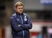 3 October 2022; Shelbourne manager Damien Duff during the SSE Airtricity League Premier Division match between Shelbourne and St Patrick's Athletic at Tolka Park in Dublin. Photo by Tyler Miller/Sportsfile