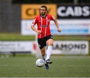 18 September 2022; Daniel Lafferty of Derry City during the Extra.ie FAI Cup Quarter-Final match between Derry City and Shamrock Rovers at The Ryan McBride Brandywell Stadium in Derry. Photo by Stephen McCarthy/Sportsfile