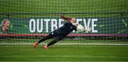 4 October 2022; Goalkeeper Grace Moloney during a Republic of Ireland Women training session at the FAI National Training Centre in Abbotstown, Dublin. Photo by Stephen McCarthy/Sportsfile