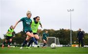 4 October 2022; Denise O'Sullivan in action against Áine O'Gorman during a Republic of Ireland Women training session at the FAI National Training Centre in Abbotstown, Dublin. Photo by Stephen McCarthy/Sportsfile
