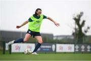 4 October 2022; Áine O'Gorman during a Republic of Ireland Women training session at the FAI National Training Centre in Abbotstown, Dublin. Photo by Stephen McCarthy/Sportsfile