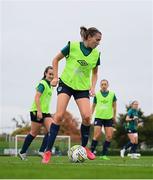 4 October 2022; Abbie Larkin during a Republic of Ireland Women training session at the FAI National Training Centre in Abbotstown, Dublin. Photo by Stephen McCarthy/Sportsfile
