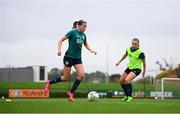 4 October 2022; Abbie Larkin during a Republic of Ireland Women training session at the FAI National Training Centre in Abbotstown, Dublin. Photo by Stephen McCarthy/Sportsfile