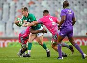 5 October 2022; Jake Flannery of Emerging Ireland breaks through the Airlink Pumas defence during the Toyota Challenge match between Airlink Pumas and Emerging Ireland at Toyota Stadium in Bloemfontein, South Africa. Photo by Johan Pretorius/Sportsfile