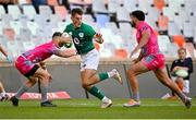 5 October 2022; Ethan McIlroy of Emerging Ireland breaks through the Airlink Pumas defence during the Toyota Challenge match between Airlink Pumas and Emerging Ireland at Toyota Stadium in Bloemfontein, South Africa. Photo by Johan Pretorius/Sportsfile